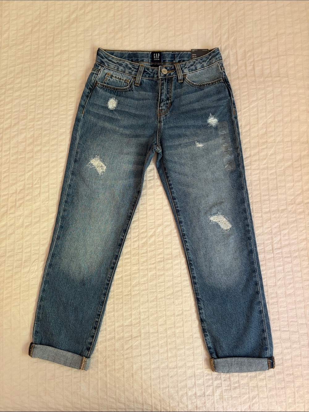 GAP Girls 10 Regular Girlfriend Jeans - Denim